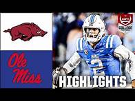 Video thumbnail for Arkansas Razorbacks vs. Ole Miss Rebels | Full Game Highlights