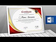 Video thumbnail for Microsoft Word Certificate Design | How to create Certificates in MS Word