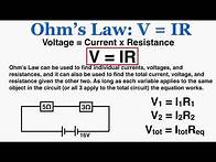 Video thumbnail for Ohm's Law: V = IR - IB Physics