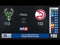 Video thumbnail for Bucks @ Hawks ECF Game 3 | NBA Playoffs on TNT Live Scoreboard