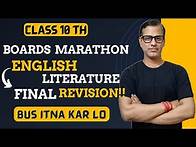 Video thumbnail for Entire English Literature | Final Revision English Paper 2 | CLASS 10 ICSE | @sirtarunrupani​