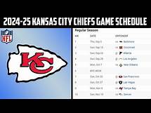 Video thumbnail for 2024-2025 Kansas City Chiefs Football Games Schedule