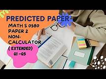 Video thumbnail for Predicted Paper | IGCSE 0580 Feb / March 2025 | Paper2 (Q1-Q5) Part 1 #igcse #maths #predictions