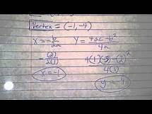 Video thumbnail for How to graph f(x)=x^2+2x-3