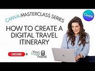 Video thumbnail for Create a Digital Vacation Itinerary in Canva - Sell Canva Templates on Etsy