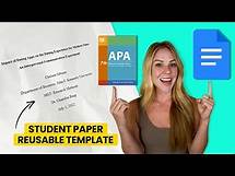 Video thumbnail for Format a Student Paper in APA 7th Style Using Google Docs