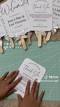 Video thumbnail for Elevate Your Wedding Thank You Card with a Unique Wedding Fan Program
