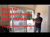 Video thumbnail for Start to Finish Sliding Glass Door Install