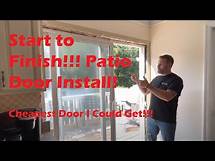 Video thumbnail for Start to Finish Sliding Glass Door Install