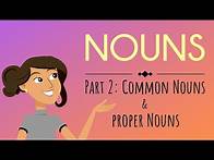 Video thumbnail for Nouns Part 2: Common & Proper Nouns | English for Kids | Mind Blooming