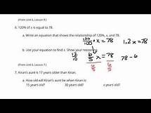 Video thumbnail for Grade 6, Unit 6, Lesson 9, 10, 11 Practice Problems