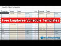 Video thumbnail for Free Employee Schedule Templates & Instructions