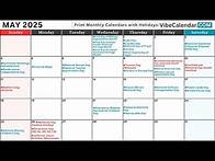 Video thumbnail for May 2025 Calendar with Holidays and Observances (All) #calendar #may #holiday