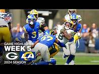 Video thumbnail for Green Bay Packers vs. Los Angeles Rams Game Highlights | NFL 2024 Week 5
