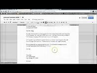 Video thumbnail for Personal Business Letter Format--Google Documents