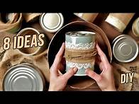 Video thumbnail for 8 Awesome tin can decor ideas, ideas that will win your heart, tin can crafts, Diy tin can decor
