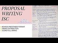 Video thumbnail for Proposal Writing | ISC English Class XI and XII | CISCE prescribed format|Full marks strategy|2021