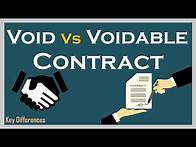 Video thumbnail for Void vs Voidable Contract: Difference between them with definition, examples & comparison chart