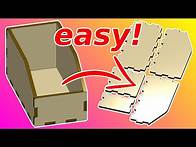 Video thumbnail for How to design a laser cut box - 3 designs & DXF making... free!