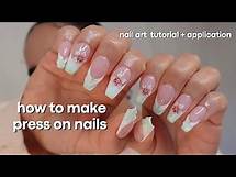 Video thumbnail for HOW TO MAKE PRESS ON NAILS LIKE A PRO + Ombre French Tip + Spring Florals Nail Art Tutorial