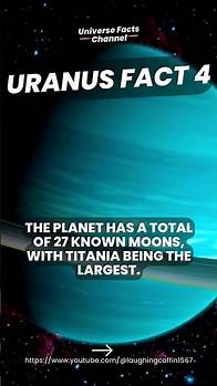 Video thumbnail for Uncovering Uranus 27 Moons: Meet Titania, The Largest! (For more, check description below)