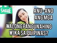 Video thumbnail for walong pangunahing wika sa pilipinas