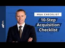 Video thumbnail for 10-Step Acquisition Checklist: M&A Checklist