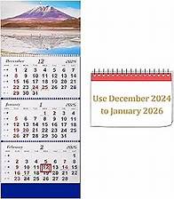 Video thumbnail for 2025 Wall Calendar Monthly Calendar 3-Month Large Wall Calendar Thick Paper 2024-2026 Calendar 14-Month Calendar for Family Office (Blue-2)