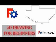 Video thumbnail for creating simple 2D drawing in Draft workbench FREECAD