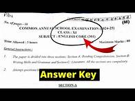 Video thumbnail for class 11 english question paper 2025 morning shift answer key | class 11 english paper answer key