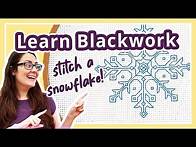 Video thumbnail for Blackwork Embroidery Tutorial & Free Blackwork Pattern for Beginners!