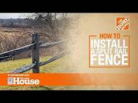 Video thumbnail for How to Install a Split Rail Fence 🔨 | The Home Depot