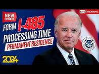 Video thumbnail for Form I-485 Register Permanent Residence or Adjust Status 2024 | Form i-485 Processing Time And Fee