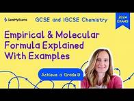Video thumbnail for Empirical & Molecular Formula Explained + Examples - GCSE & IGCSE Chemistry Revision 2024 -Grade 9