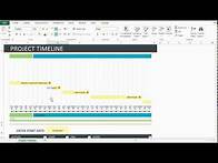 Video thumbnail for How to create Gantt charts and project timelines in Excel. The easiest and quickest way.
