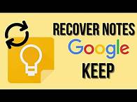Video thumbnail for How to Recover Google Keep Notes | Restore Deleted Google Keep Notes