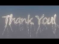 Video thumbnail for "Thank You!" Animation with Shiny Particles in the Sky - Video & GIF