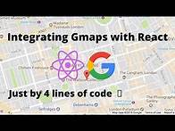 Video thumbnail for React and Gmaps | how to integrate gmap with react application