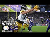 Video thumbnail for Pittsburgh Steelers vs. Baltimore Ravens Game Highlights | NFL 2024 Season Week 16