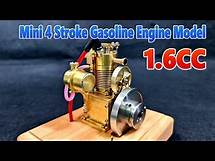 Video thumbnail for 1.6cc Super Mini 4-Stroke Gasoline Engine Model - Air-cooled