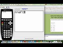 Video thumbnail for How to solve system of equations ti-84