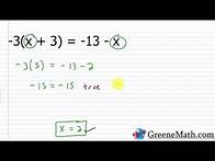 Video thumbnail for Identifying Types of Equations (Conditional, Contradiction, Identity)
