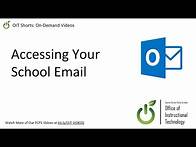 Video thumbnail for Accessing Your School Email