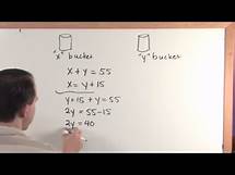 Video thumbnail for Lesson 1 - Number Problems (Algebra Word Problems)