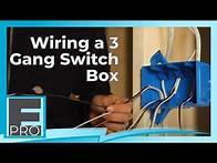 Video thumbnail for Setting Up Wires for Switches in a 3 Gang Switch Box