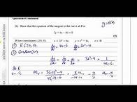 Video thumbnail for WMA14 01 IAL (Edexcel) P4 June Oct 2020 Q4 Parametric Equations Differentiation