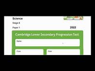 Video thumbnail for 2022-p1-S8-science progression test