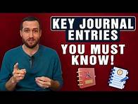 Video thumbnail for Key Journal Entries You NEED to Know | Maxwell CPA Review