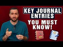 Video thumbnail for Key Journal Entries You NEED to Know | Maxwell CPA Review