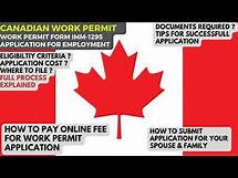 Video thumbnail for How to Apply for Canada Work Permit Online IMM 1295 Full Process Explained | Immigration Knowledge